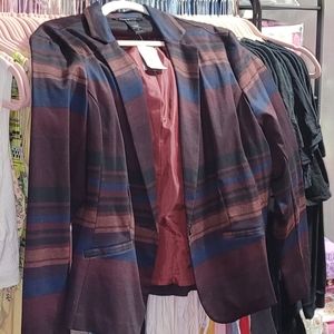 Ashley Stewart striped blazer